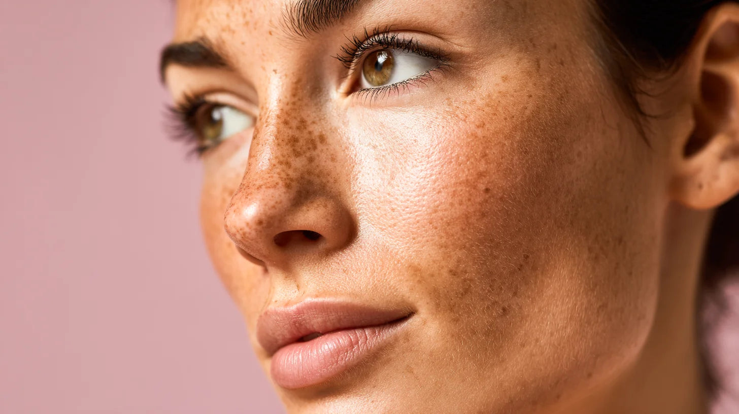 Frau mit Melasma 